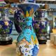Rare vintage vase Altin Gini in Turkish Kütahya glazed earthenware, handmade and signed.
