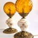 French Hollywood Regency lamp set