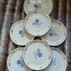 6 assiettes plates + 1 plat "Biltons " England 