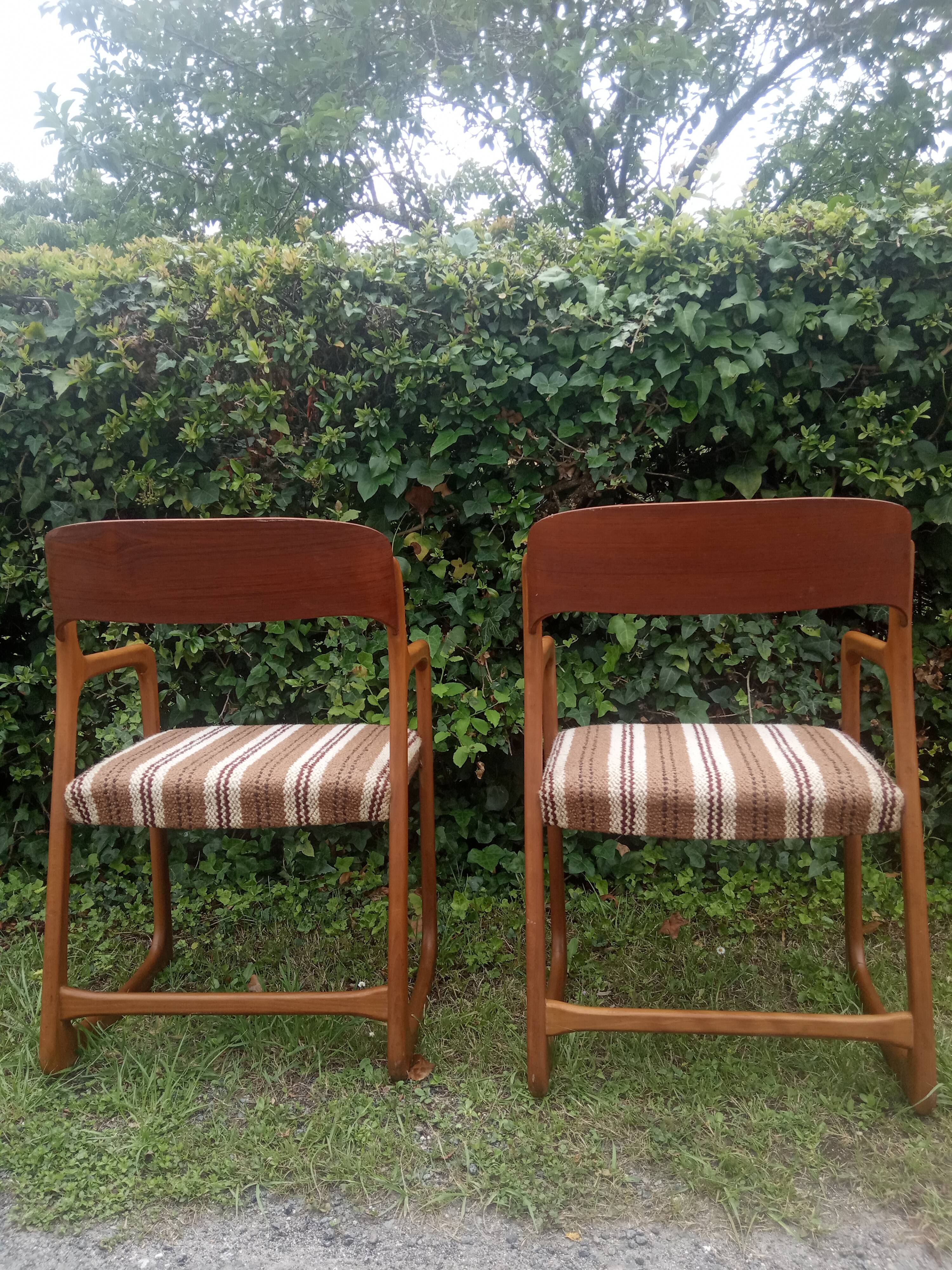 Baumann armchairs sled model