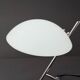 "girasole" lamp by de majo in chrome and opaline, italy 1990