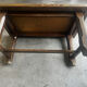 Table basse en chêne et ardoise – années 60-70