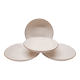 Set 4 assiettes grès moucheté