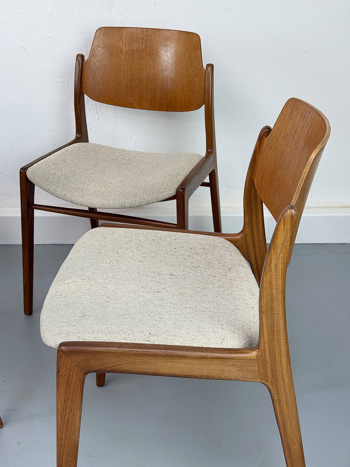 Teak Dining Chairs by Hartmut Lohmeyer for Wilkhahn, 1960s, Set of 6