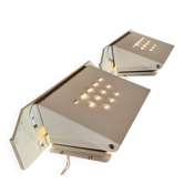 Pair of industrial wall lights scandinavian design 1950.