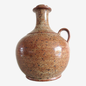 Vase ball soliflore in glazed sandstone / vintage years 60-70