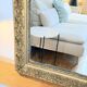 Large gilded sculpted Louis-Philippe mirror, mercury 104x77cm