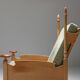 Throne long chairs in natural oak - 1950s