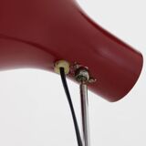 1970s Red Adjustable Floor or Table Lamp, Czechoslovakia