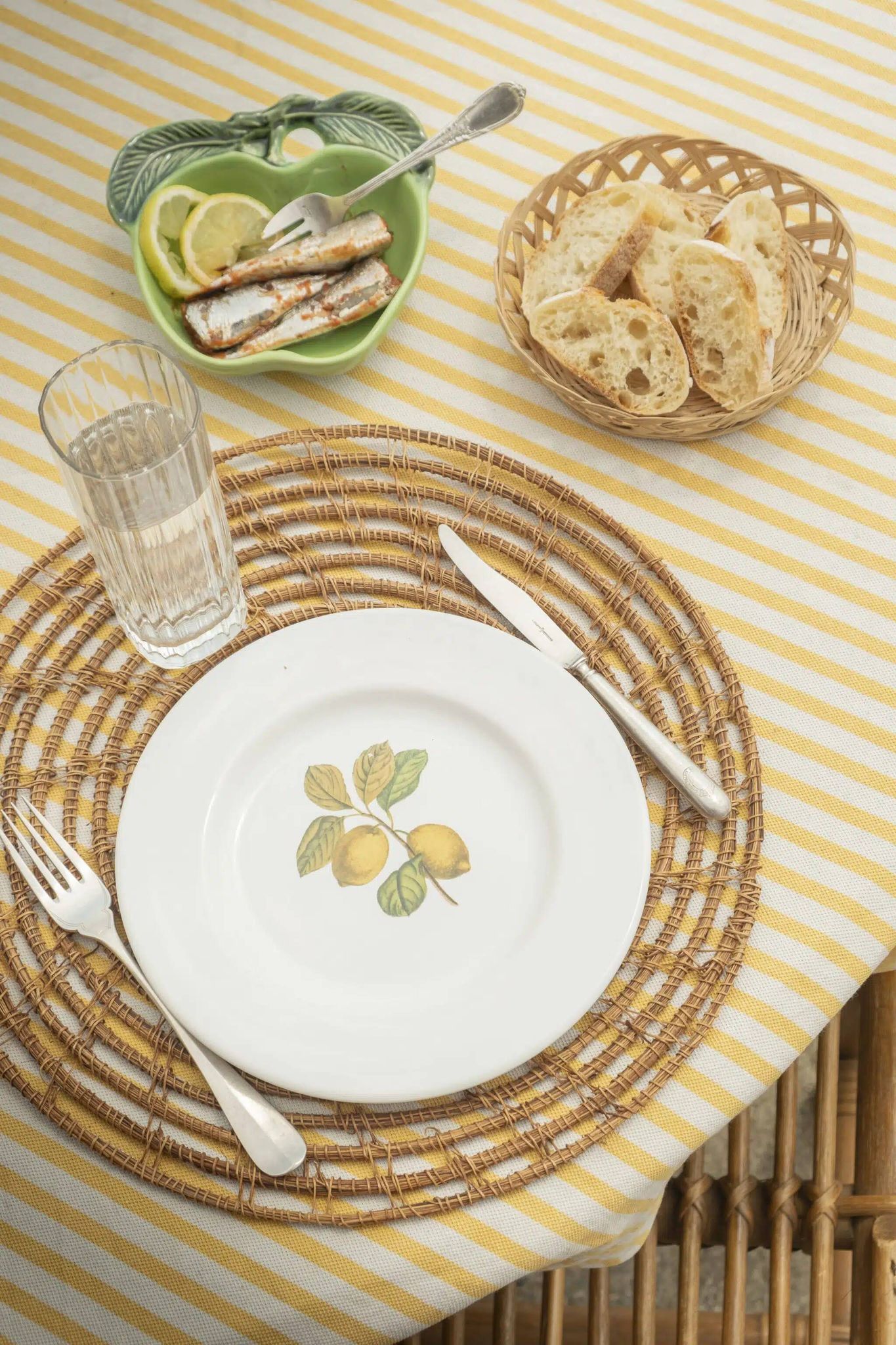 Set of 5 flat plates "Orchard"