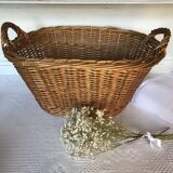 Old linen panière