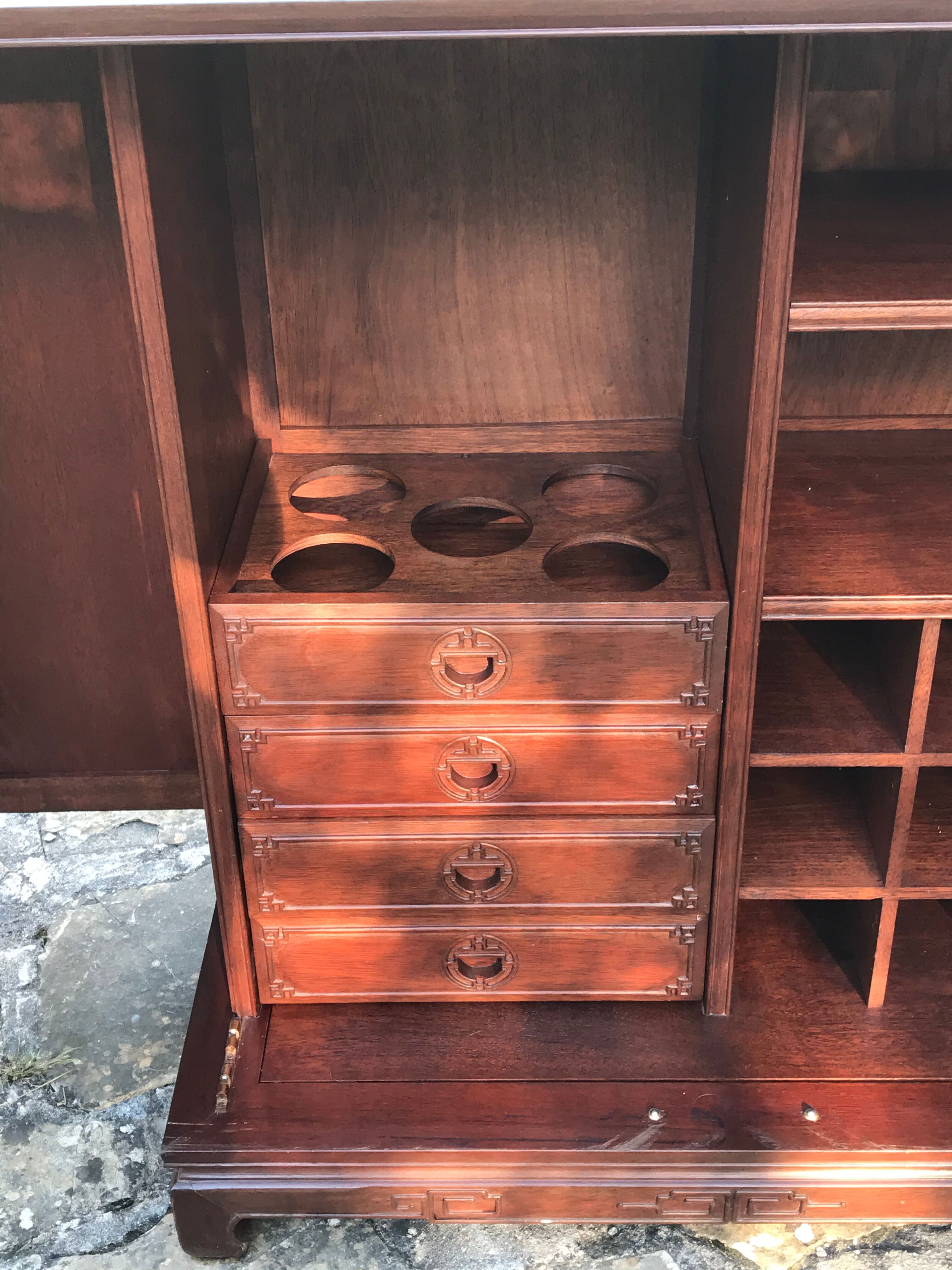 Art Deco rosewood bar