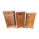 3 Walnut Nightstands 19th