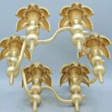 Candlestick 6 flowers in matte maiton