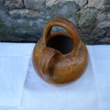Ancienne chevrette gargoulette en terre vernissée XIXème siècle