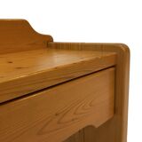 Vintage set of 2 pinewood bedside tables 70's minimalist design