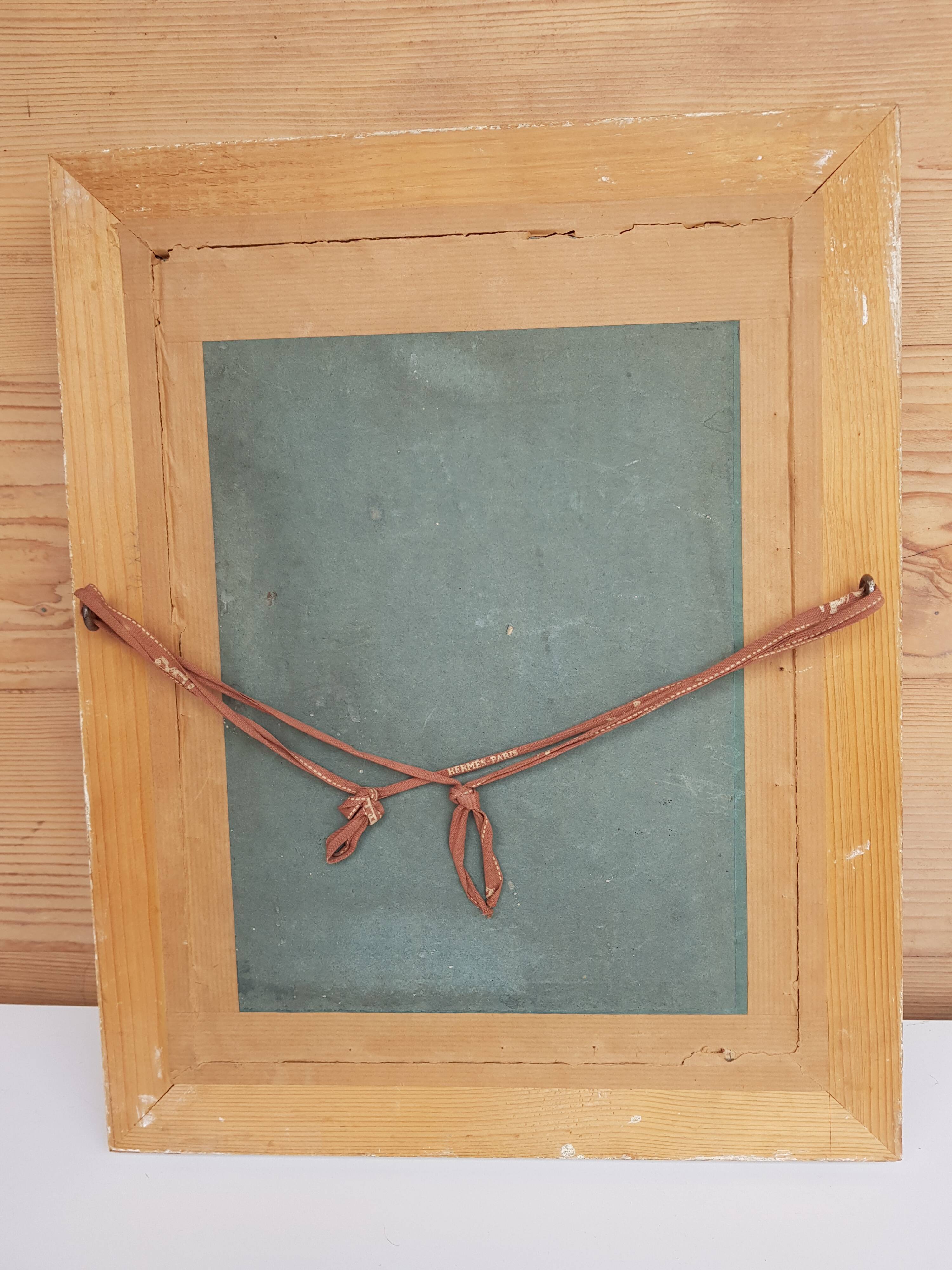 Old oil on panel by S Tramblay 30s