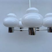 Lustre Space Age opaline chrome années 70