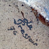 Signed gargulette pitcher in sandstone