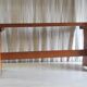 Solid wood bench - mid 20th century