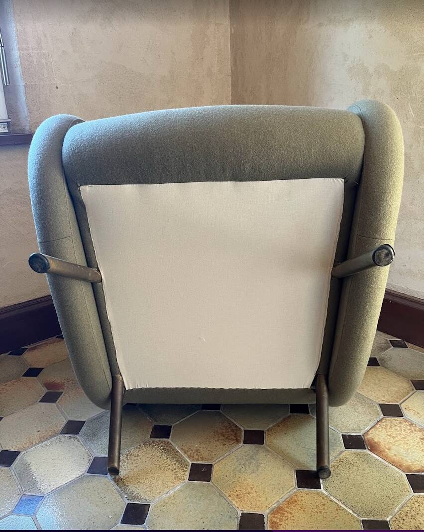 Marco Zanuso "Lady chair" from the 1970s (restored with Kvadrat wool fabric)