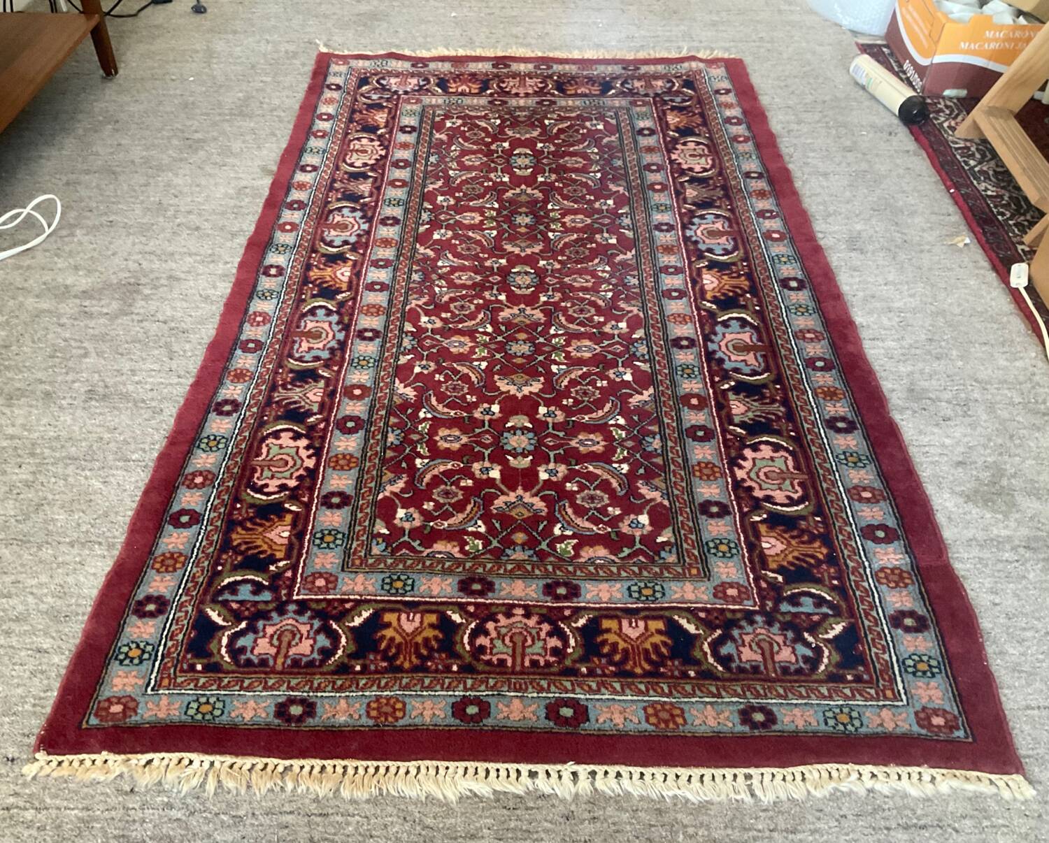Vintage Persian woven wool rug 165x95