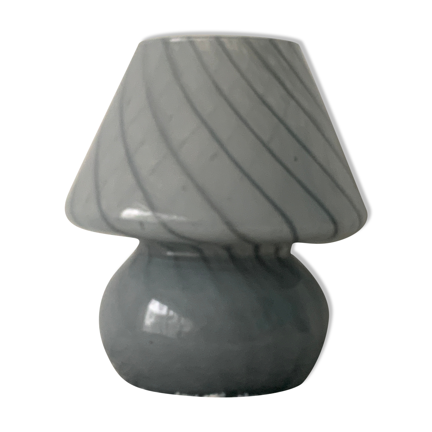 Lampe champignon en verre de Murano, 1980