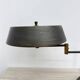 Mid-century Italian brass table desk lamp with pantograph arm, 1940s