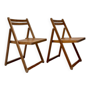 Paire de chaises pliantes
