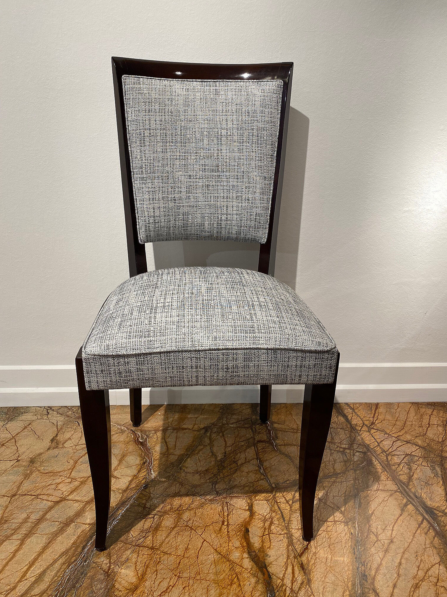 French Art Deco Dining Chairs set of 6