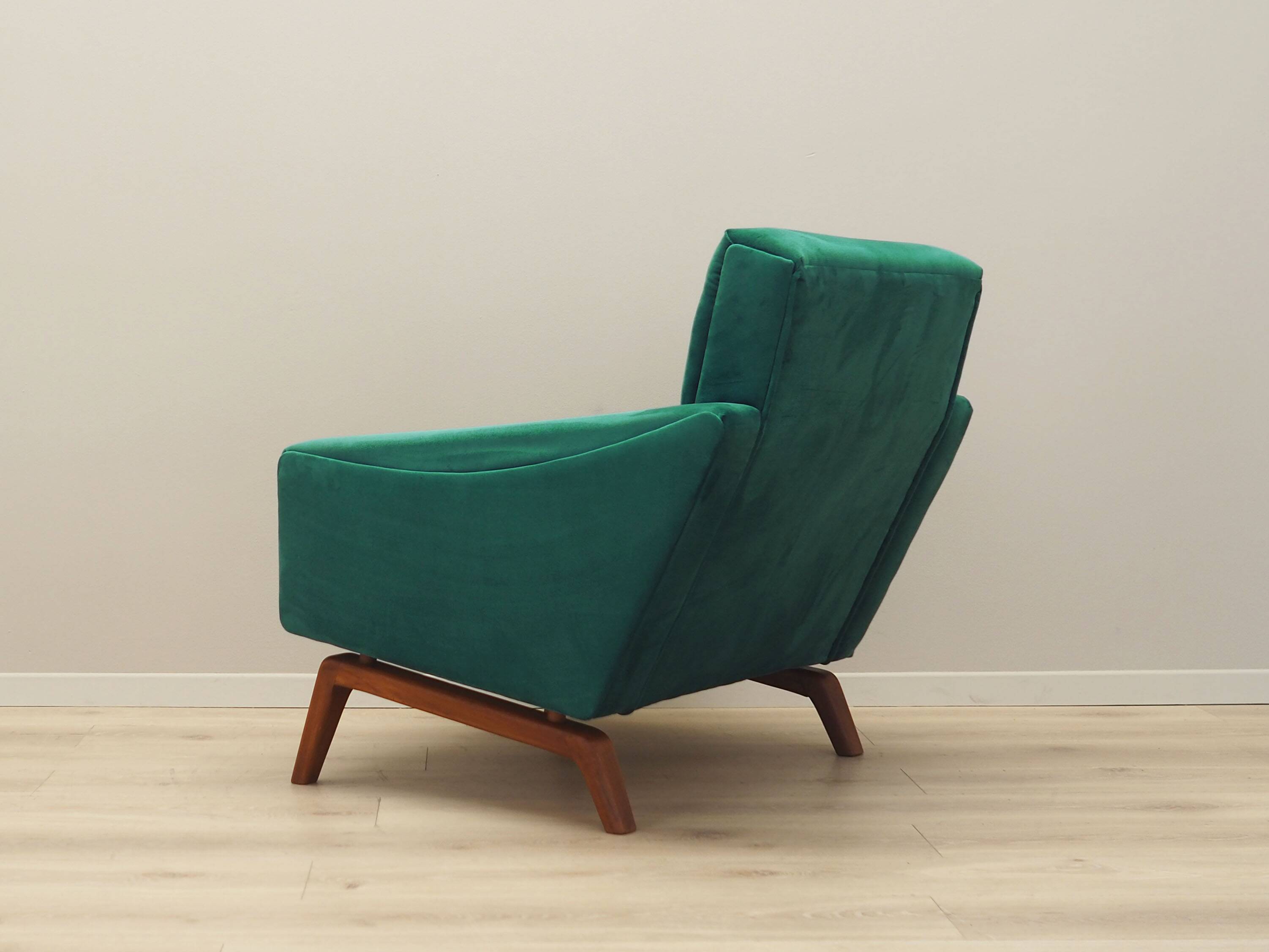 Green armchair, Danish design, 1970s, production: Denmark