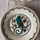 Ironstone plates, K&G Luneville, parakeet model.