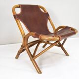 Set of four Mid-Century Modern bamboo armchairs, Spain, 1960