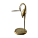 Stilt umbrella holder, brass heron, 70s