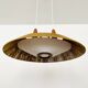 Raffia Bast and Teak Pendant Lamp from Temde