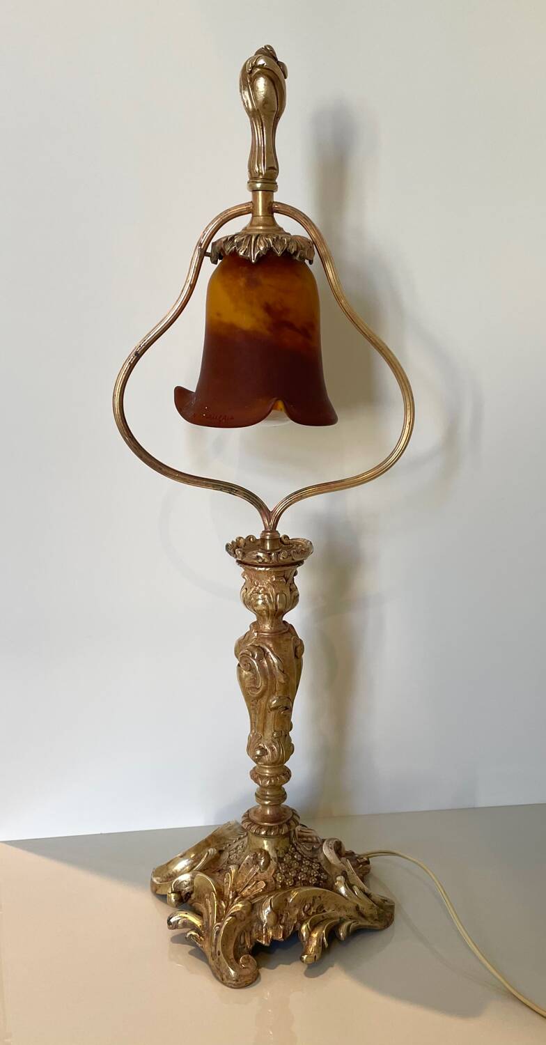 Beautiful lamp "the French glass" Art Nouveau