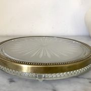 Verlys crystal and brass unders and downs