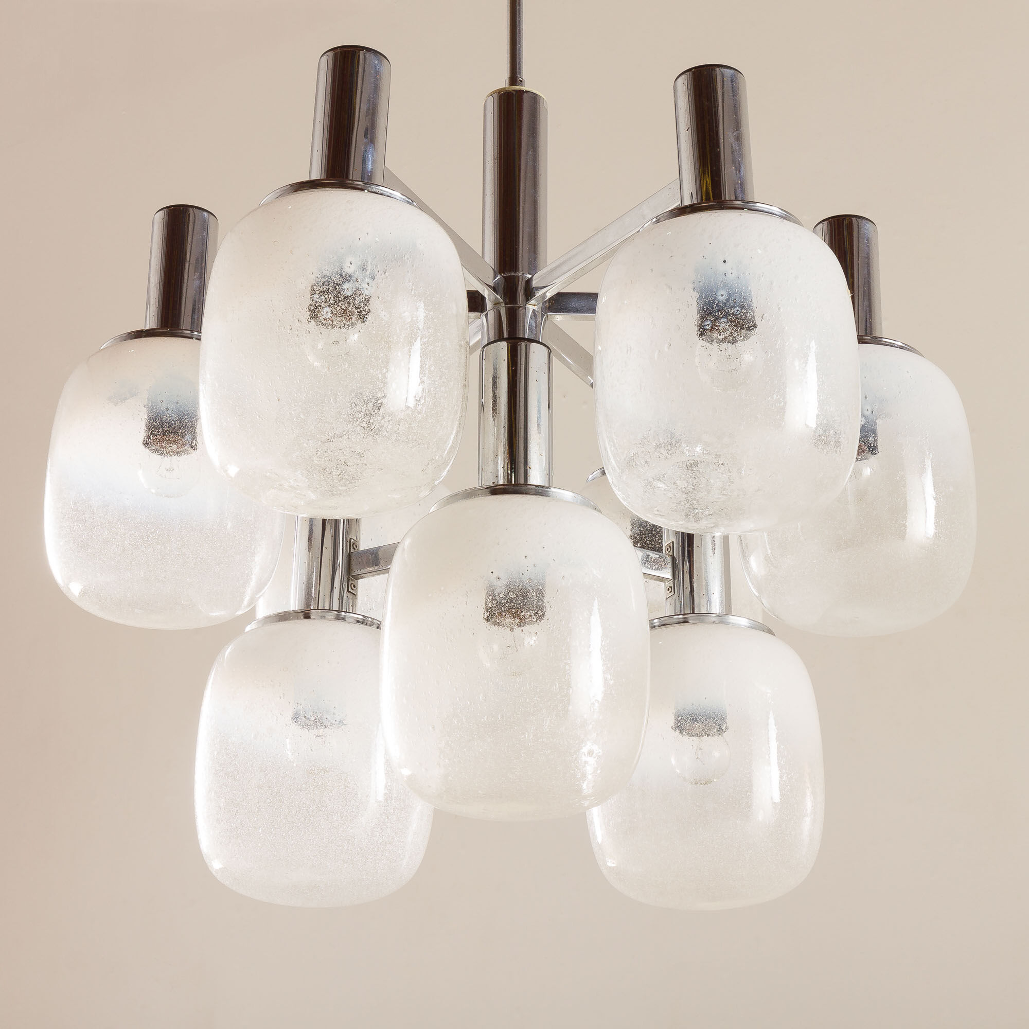 Targetti Sankey Murano glass chandelier, 1970s