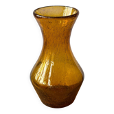 Vase en verre soufflé bullé la Rochère