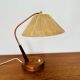Lampe de table en sisal et teck par Temde