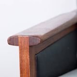 Paire de Fauteuils Danois en Teck, tissu et cuir, modèle N°4 Capella Illum Wikkelsø/Niels Eilersen.