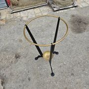 Umbrella stand in metal and gilded brass from the 1950s