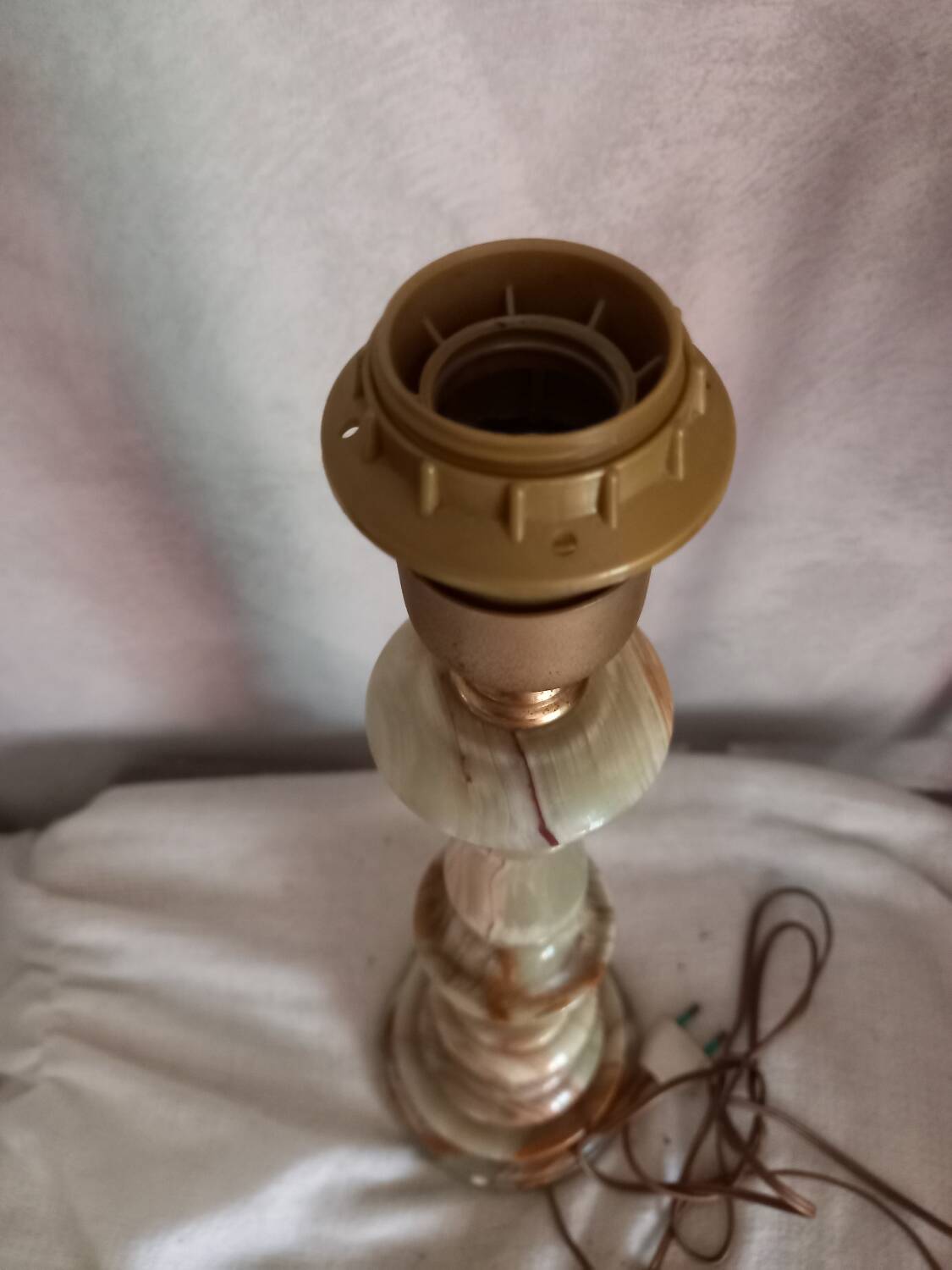 Lampe vintage en onyx