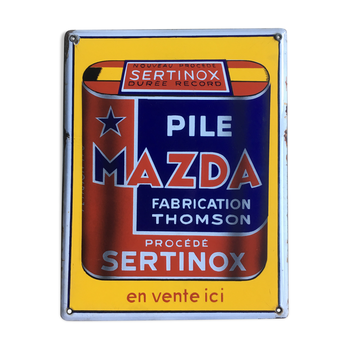 Sign advertising mazda