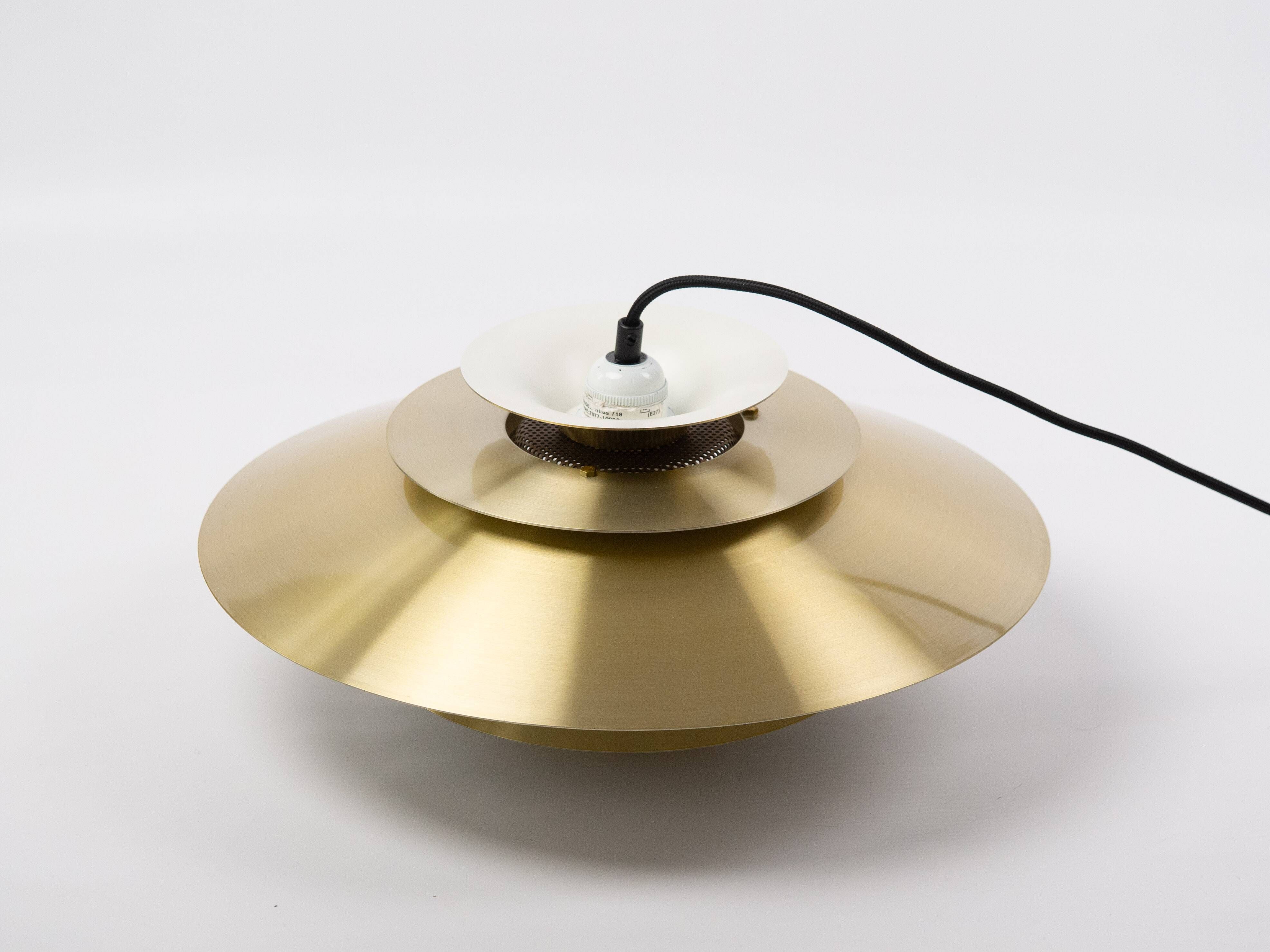 Danish vintage Verona pendant lamp by Kurt Wiborg, Jeka, 1980s