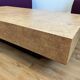 Vintage elm burl coffee table