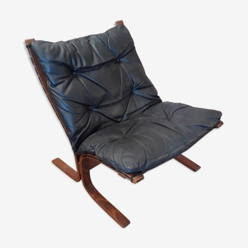 Fauteuil "Siesta" cuir Wesnofa 1960