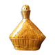 Vintage wicker and braided bamboo bottle