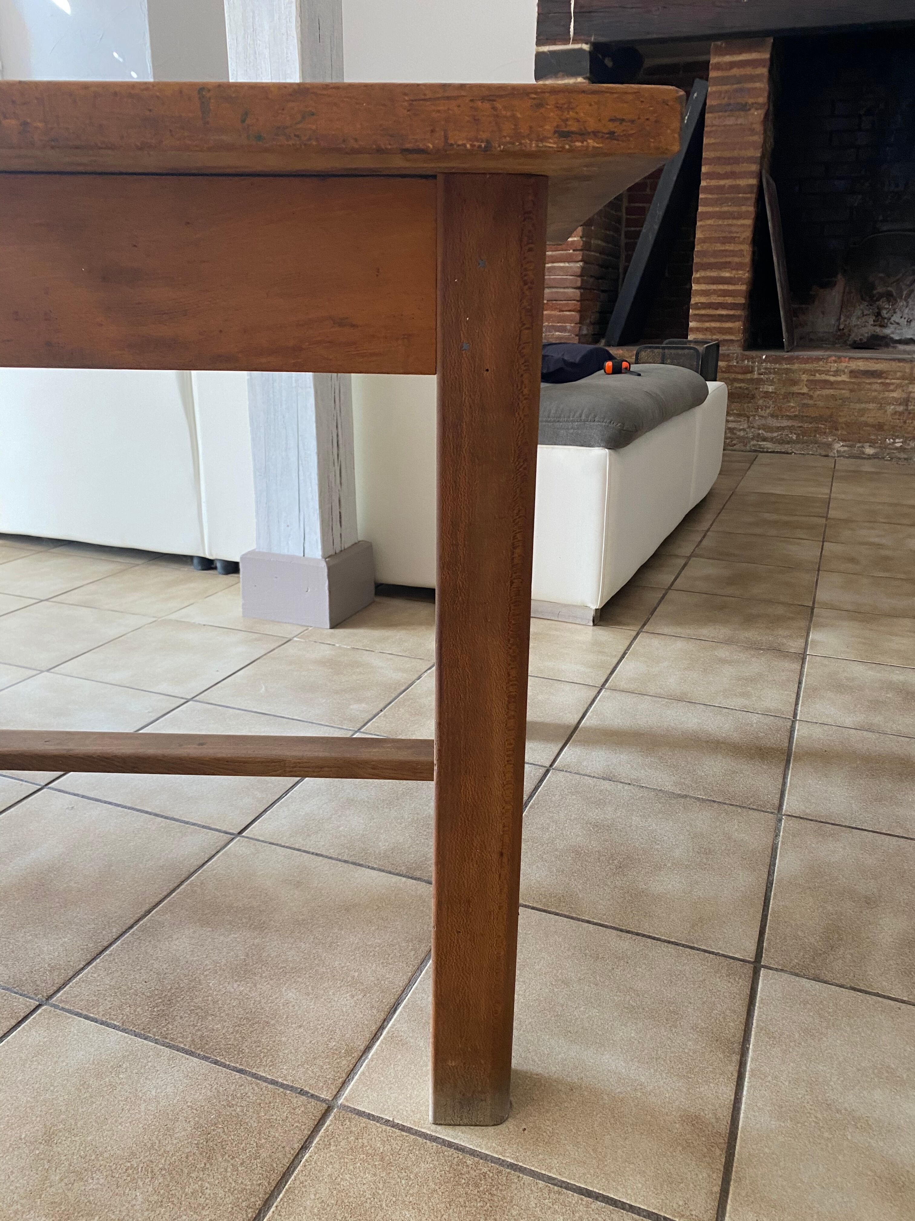 Solid wood farmhouse table