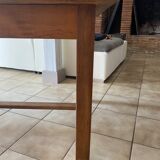 Solid wood farmhouse table
